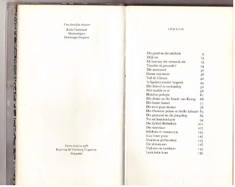 Goue fluit, goue fluit -- C. G. S. De Villiers