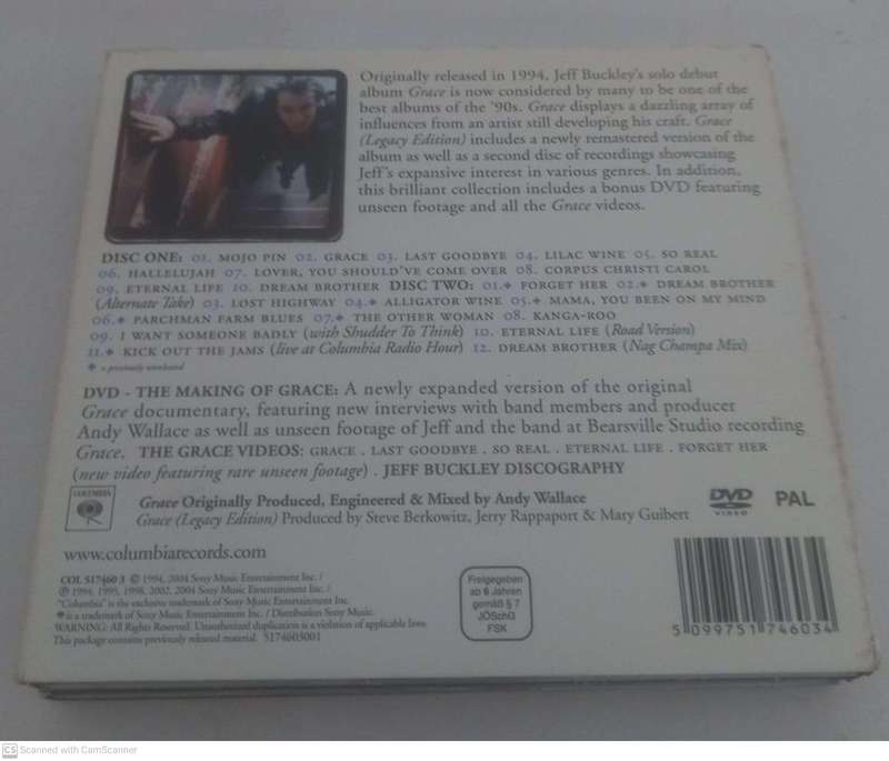 Jeff Buckley  Grace (CD & DVD)
