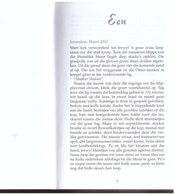 Granate bloei in Jerusalem   --  Marzanne Leroux-Van der Boon  **GETEKEN**
