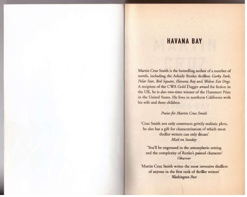 Havana Bay  --  Martin Cruz Smith