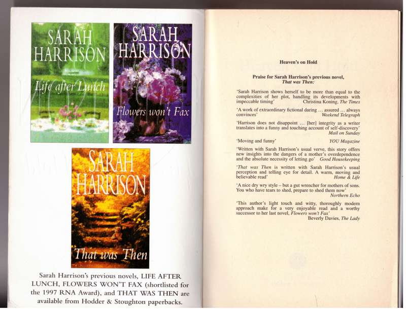 Heaven's on Hold  --  Sarah Harrison