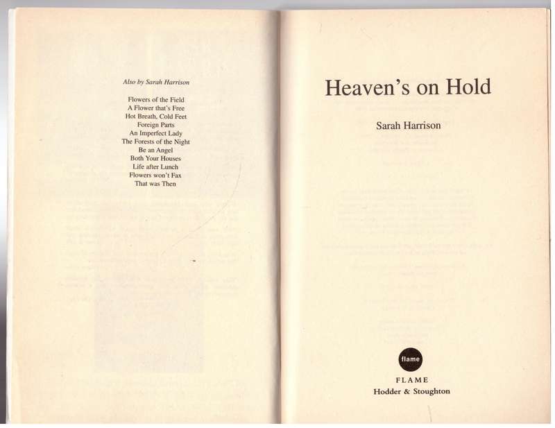 Heaven's on Hold  --  Sarah Harrison