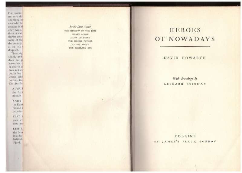 Heroes of Nowadays  --  David Howarth