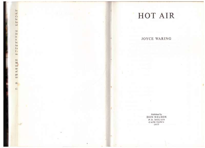 Hot Air  --  Joyce Waring