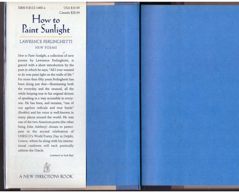 How to Paint Sunlight: Lyric Poems & Others (1997-2000) --  Lawrence Ferlinghetti
