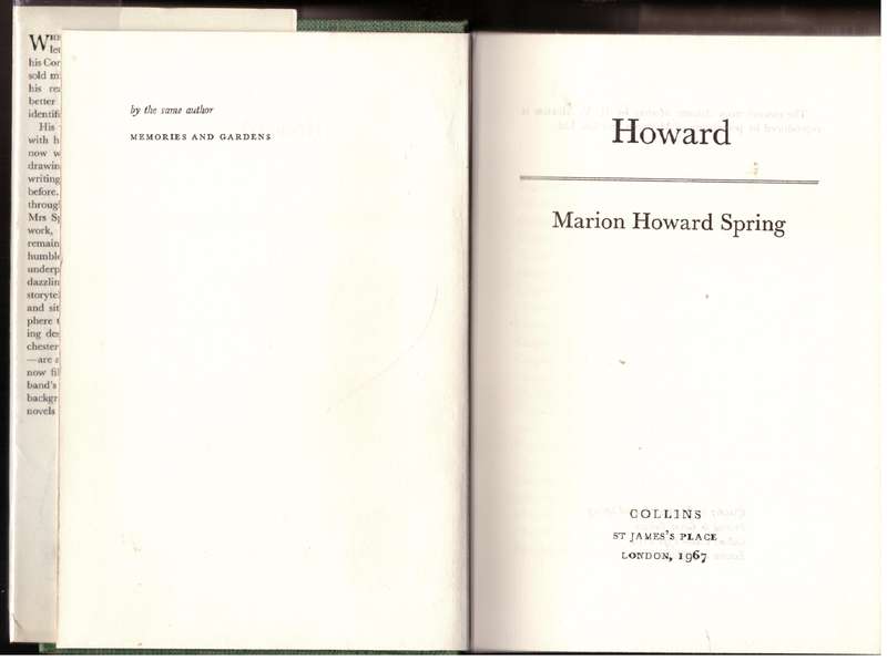 Howard  --  Marion Howard Spring