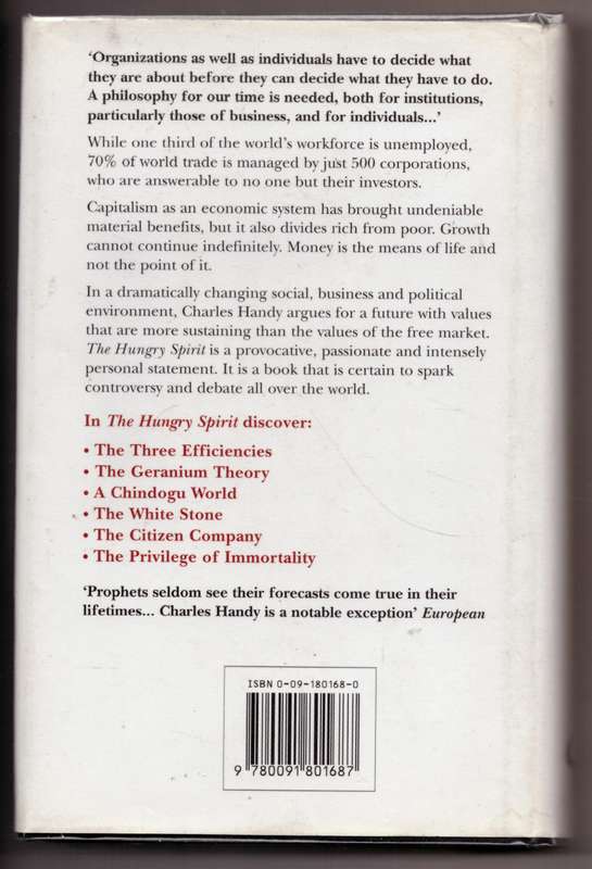 The Hungry Spirit  --  Charles Handy