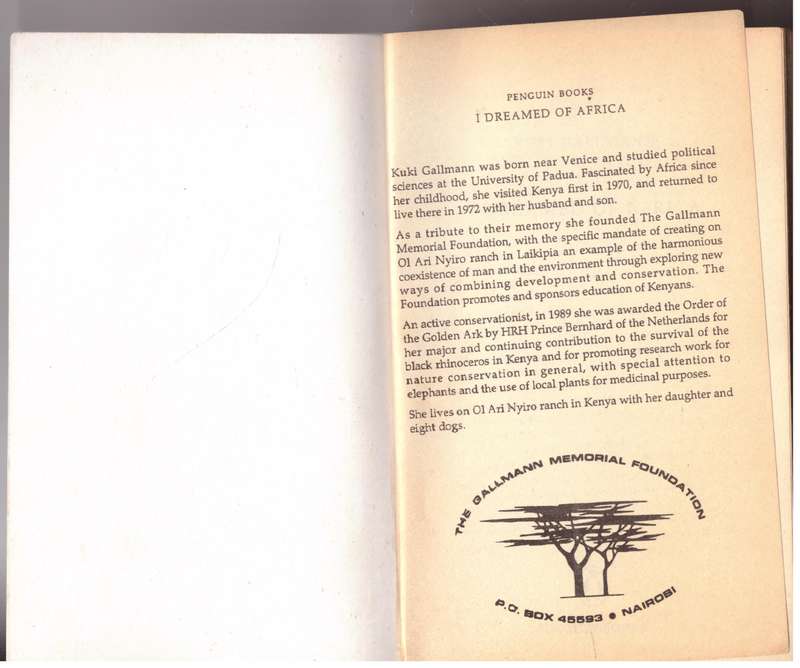 I Dreamed of Africa -- Kuki Gallmann
