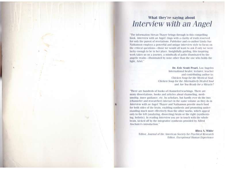 Interview with an Angel: Our World, Ourselves, Our Destiny - Stevan J. Thayer, Linda Sue Nathanson