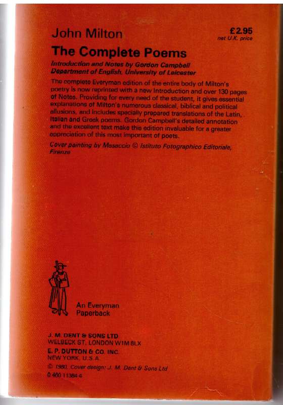 The Complete poems -- John Milton