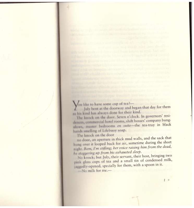 July's People -- Nadine Gordimer