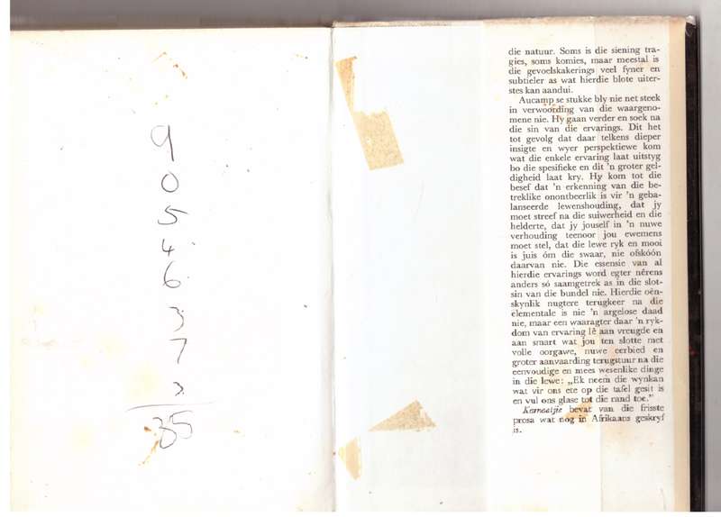 Karnaatjie : Reissketse en Essays -- Hennie Aucamp