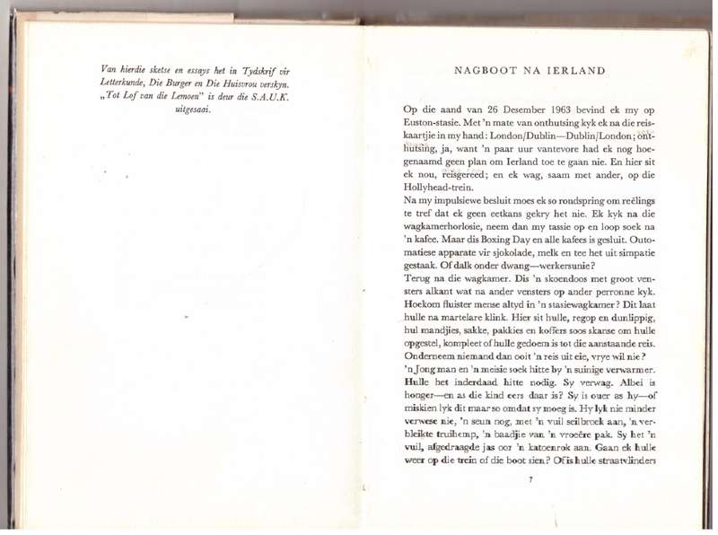 Karnaatjie : Reissketse en Essays -- Hennie Aucamp