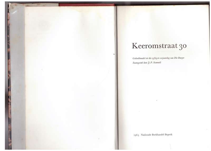 Keeromstraat 30 --  J. P. Scannell [Samesteller]