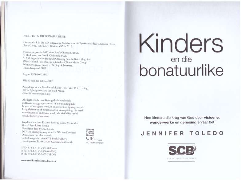Kinders En Die Bonatuurlike - Jennifer Toledo