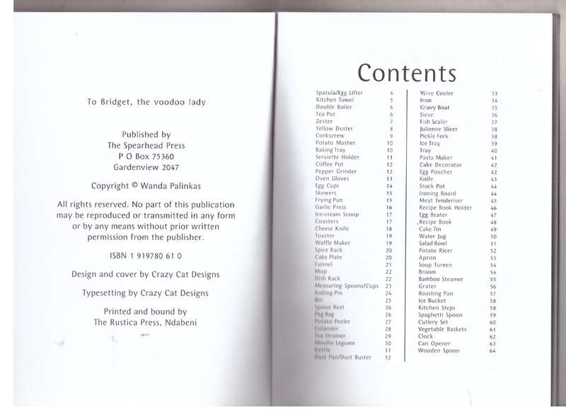 Kitchen Tea Verses  --  Wanda Palinkas