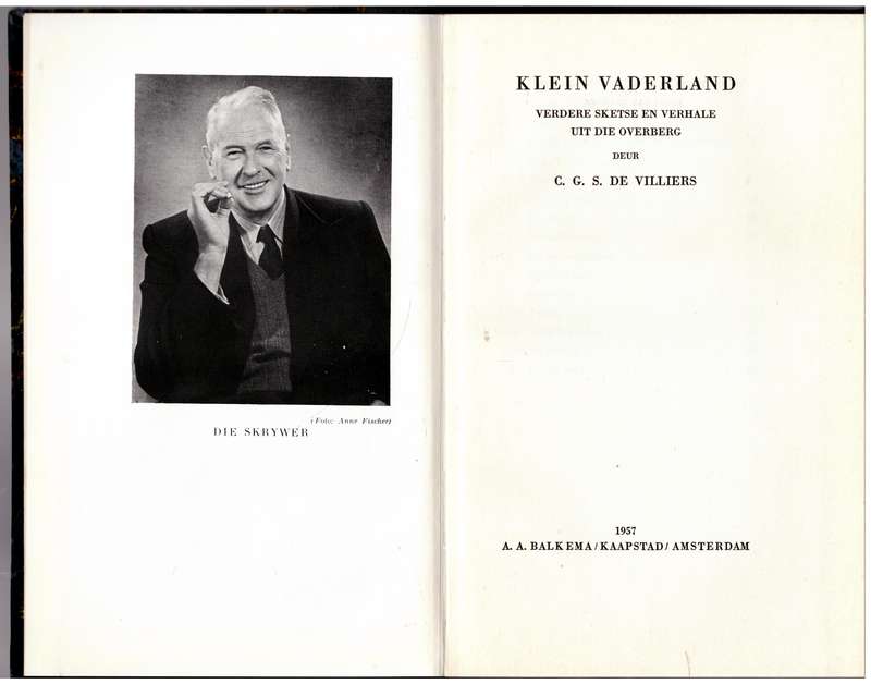 Klein Vaderland: Verdere sketse en verhale uit die Overberg  --  C.G.S. de Villiers