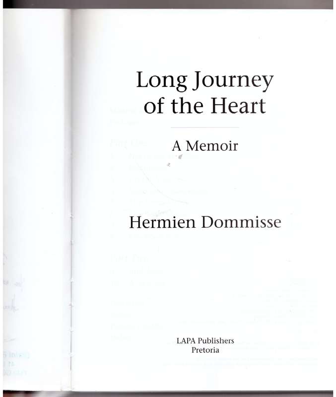 Long Journey of the Heart -- Hermien Dommisse ** SIGNED **