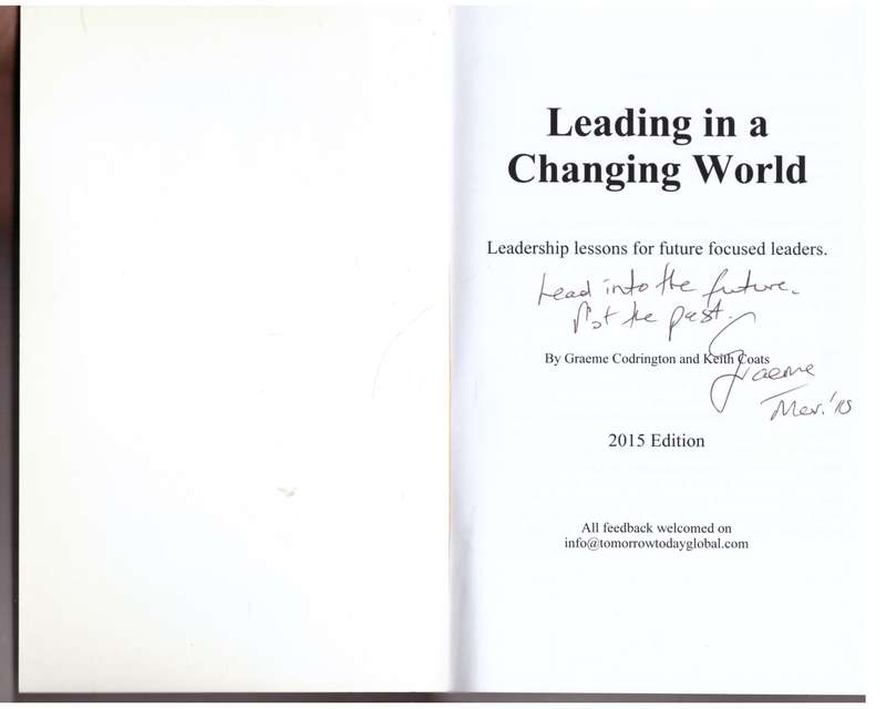 Leading in a Changing World: Leadership Lessons - Graeme Codrington, Keith Coats **SIGNED**