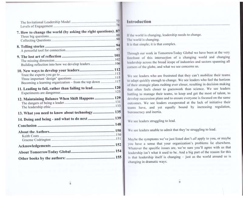 Leading in a Changing World: Leadership Lessons - Graeme Codrington, Keith Coats **SIGNED**