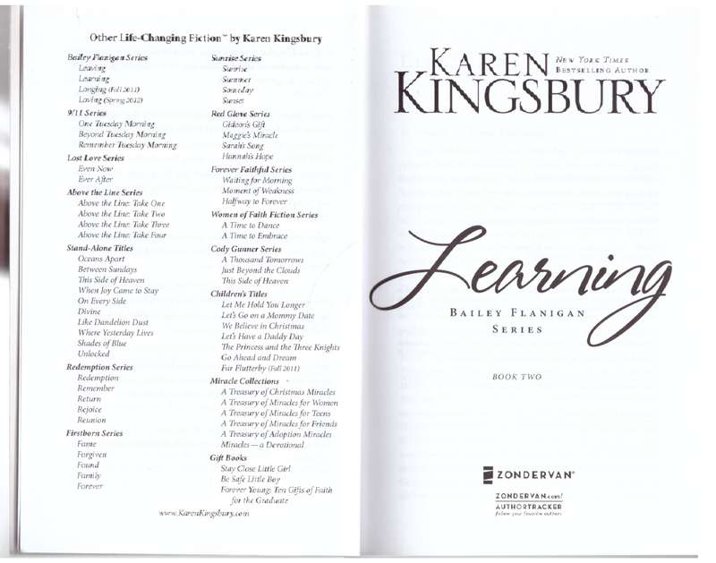 Learning -- Francine Rivers