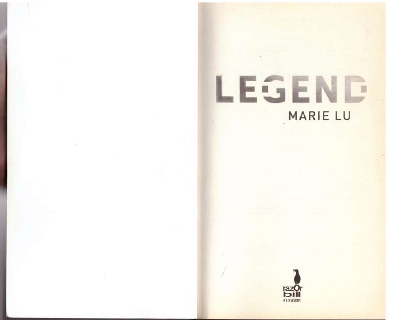 Legend - Marie Lu