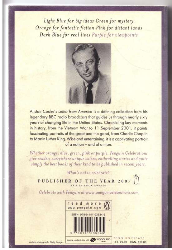 Letter from America : 1946-2004 -- Alistair Cooke