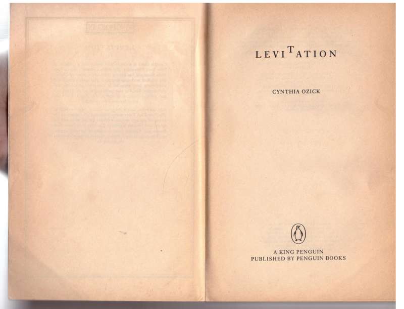 Levitation: Five Fictions - Cynthia Ozick