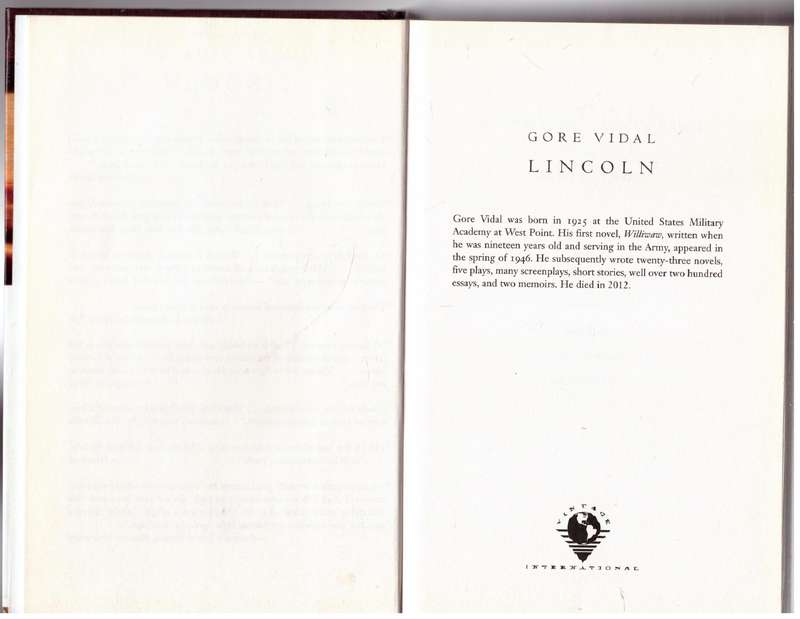 Lincoln: A Novel - Gore Vidal