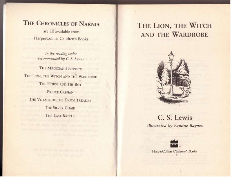 The Lion, the Witch and the Wardrobe - C. S. Lewis