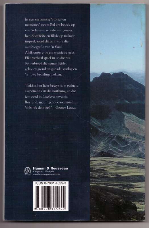 Littekens: stories en memories  --  Margaret Bakkes