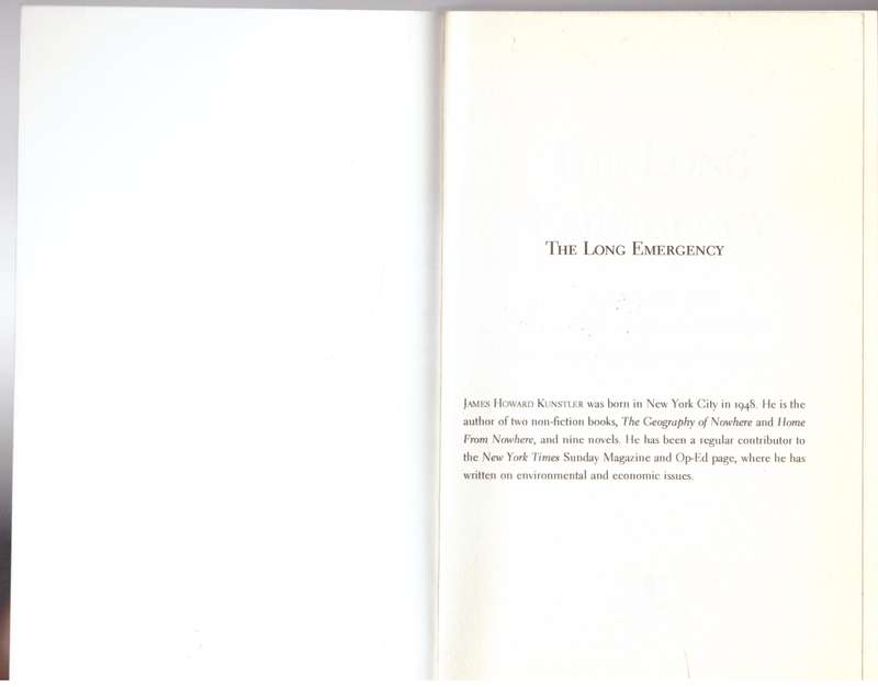 The Long Emergency - James Howard Kunstler