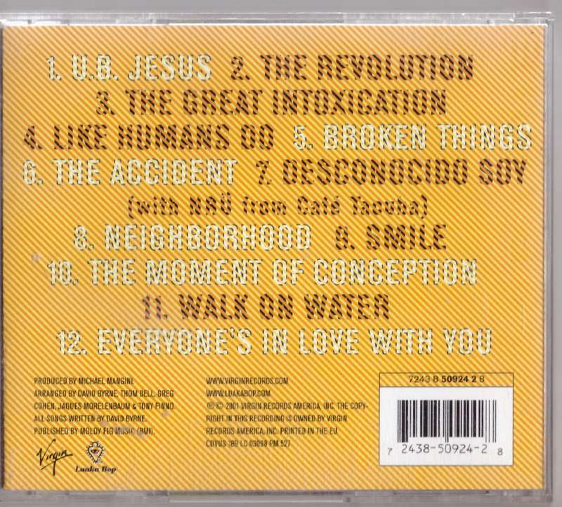 David Byrne  Look Into The Eyeball (CD)