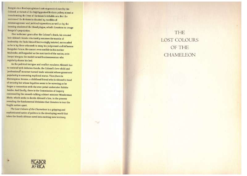 The Lost Colours of the Chameleon - Mandla Langa