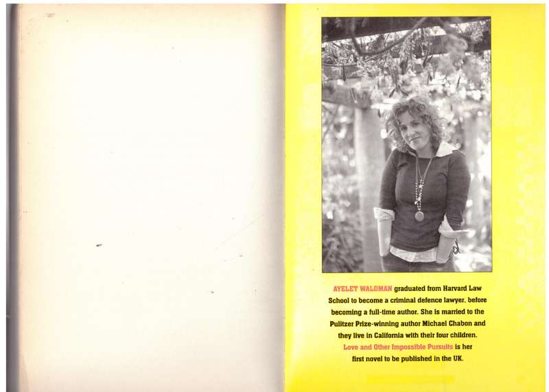 Love And Other Impossible Pursuits -- Ayelet Waldman