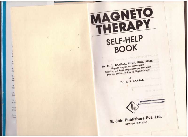 Magneto Therapy: Self-help Book --  H. L. Bansal, R. S. Bansal