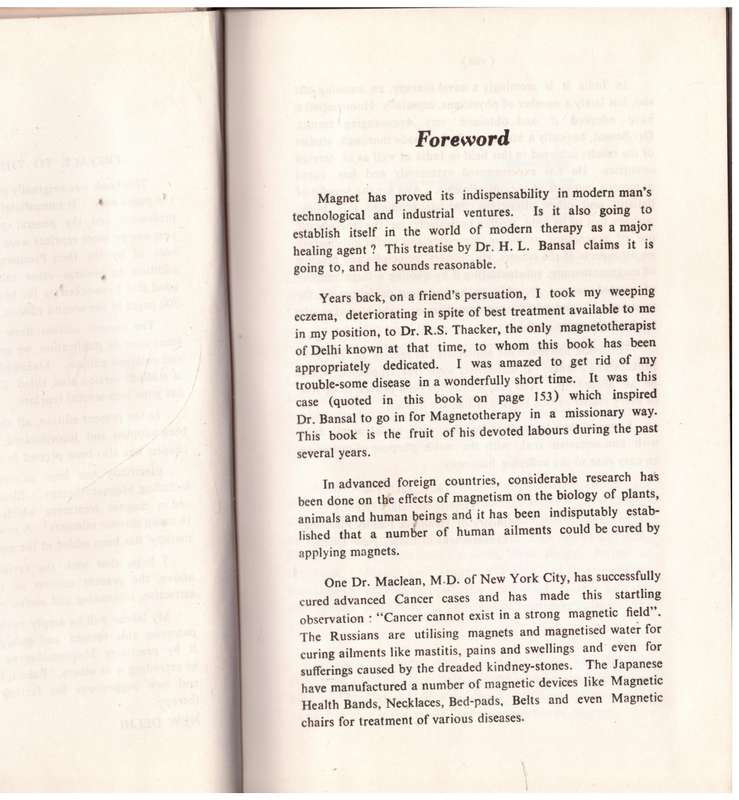Magneto Therapy: Self-help Book --  H. L. Bansal, R. S. Bansal