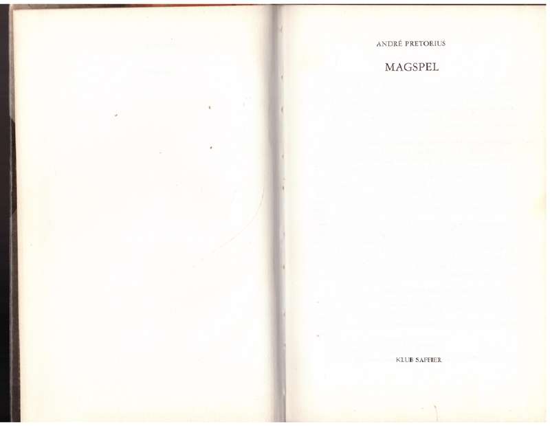 Magspel -- André Pretorius