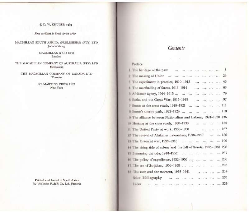 The Making of a Nation: A History of the Union of South Africa, 1910-1961  -- D. W. Krüger
