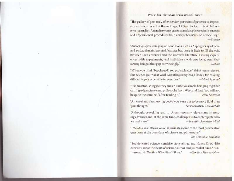 The Man Who Wasn't There: Tales from the Edge of the Self - Anil Ananthaswamy