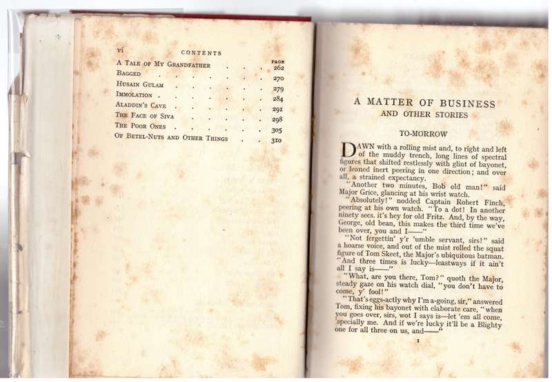 A Matter of Business and Other Stories  --  Jeffery Farnol
