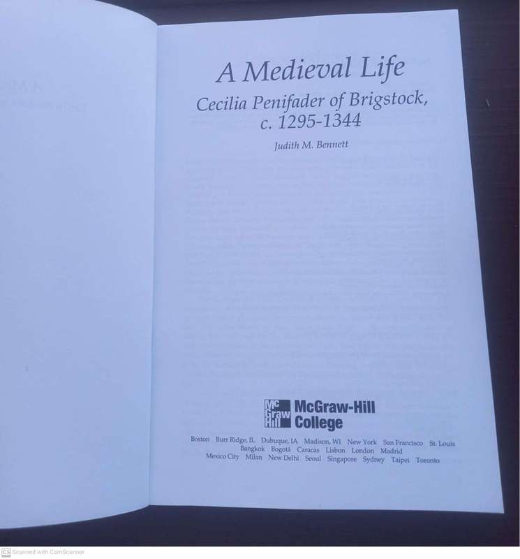 A Medieval Life: Cecilia Penifader of Brigstock, C. 1295-1344   --  Judith Bennett