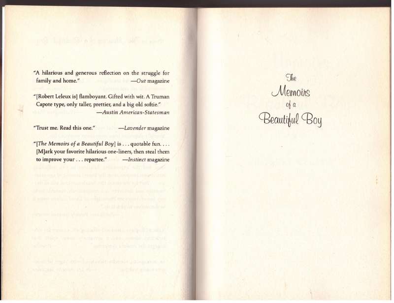 Memoirs of a Beautiful Boy - Robert Leleux