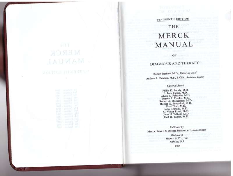 The Merck Manual of Diagnosis and Therapy