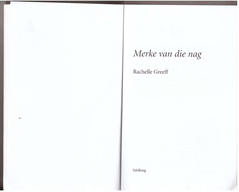 Merke van die nag -- Rachelle Greeff