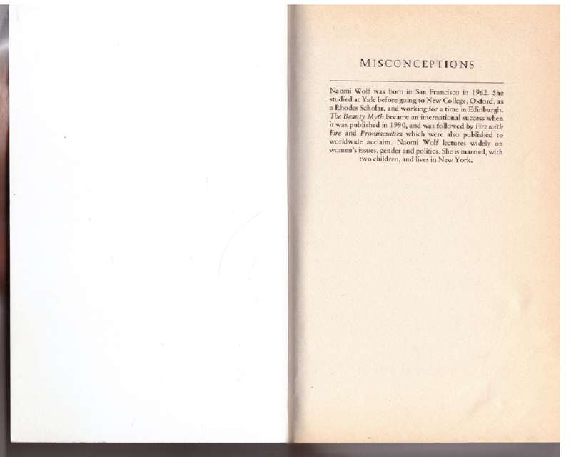 Misconceptions: Truth, Lies and the Unexpected on the Journey to Motherhood - Naomi Wolf