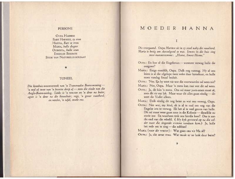 Moeder Hanna --  Bartho Smit
