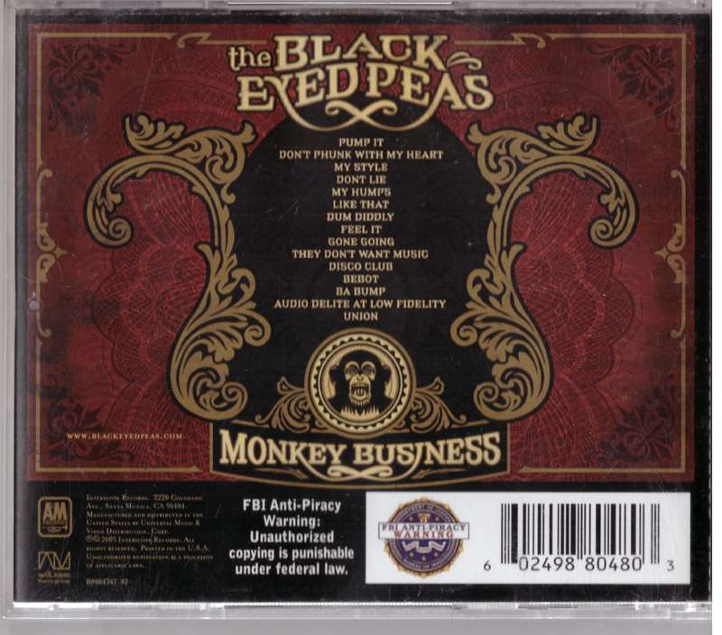 The Black Eyed Peas  - Monkey Business (CD)