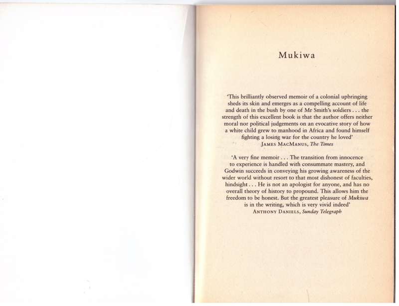 Mukiwa: A White Boy in Africa - Peter Godwin