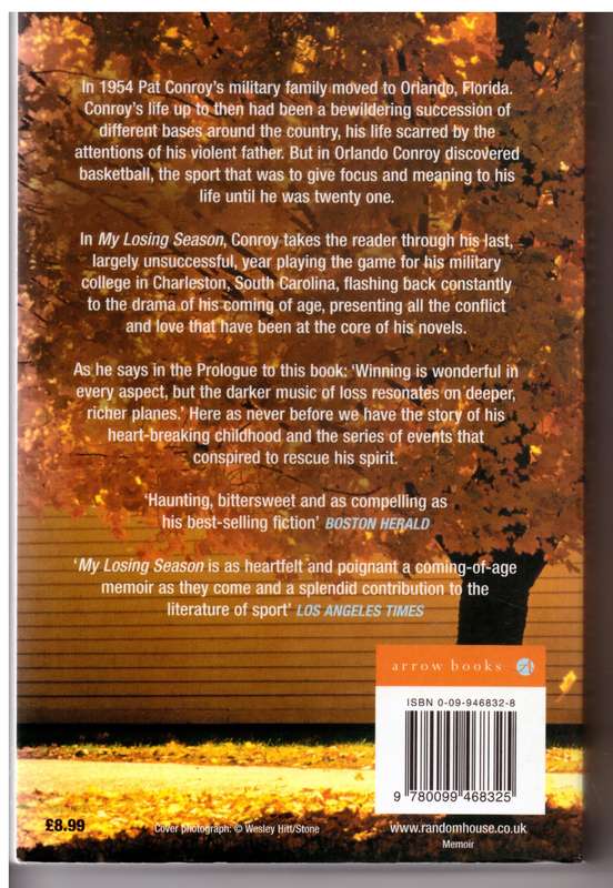 My Losing Season  --  Pat Conroy
